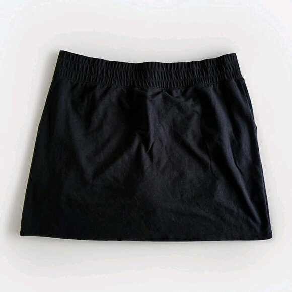 Acitve Zone Skort Womens 2X Black Elastic Waist Ties Mesh Shorts Pockets Hiking - Picture 16 of 16